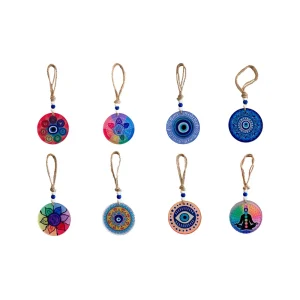 Colgante ojo turco  vidrio 10cm